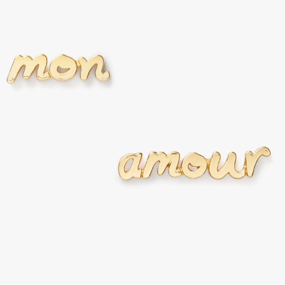 Kate Spade Gold 'Mon Amour' Earrings